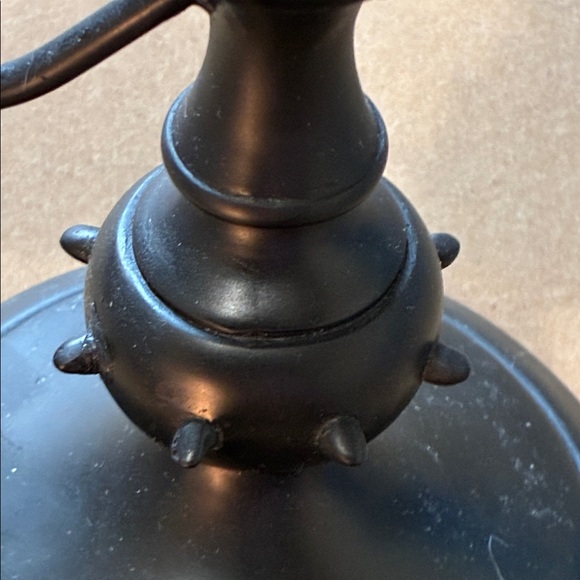 EUC Halloween black candelabra with spikes and spider webs - Picture 4 of 6